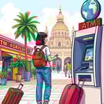 Use online banks with ATM reimbursements worldwide