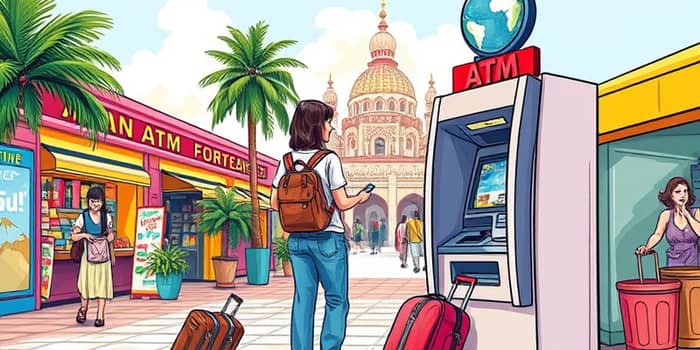Use online banks with ATM reimbursements worldwide
